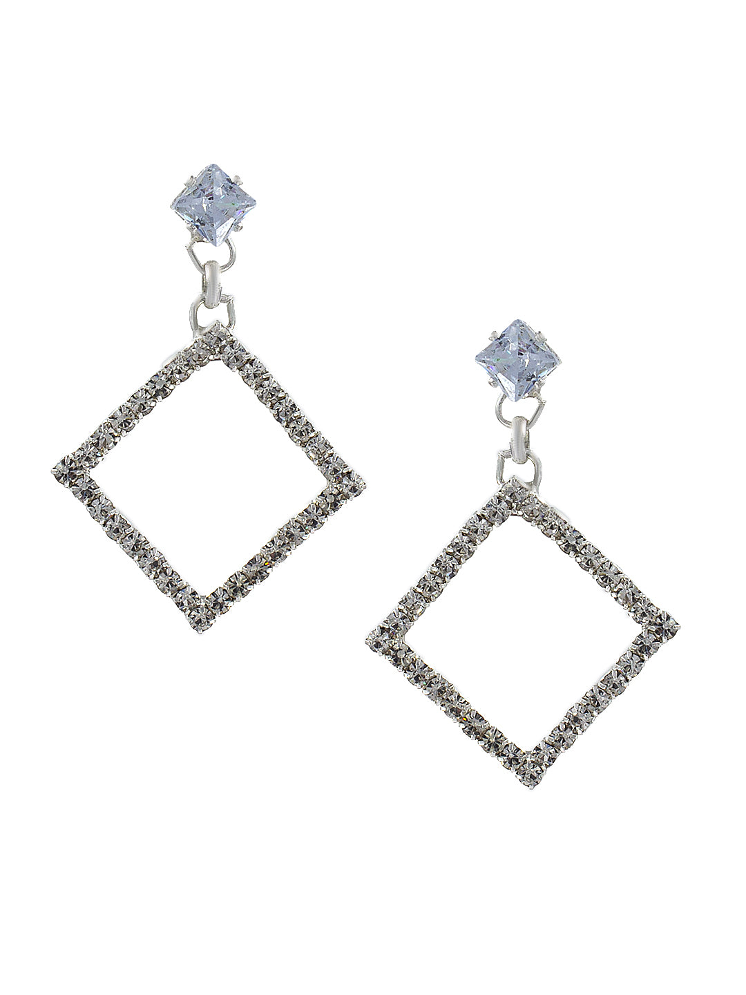 Pack of 4 CZ Stud & Drop Earrings