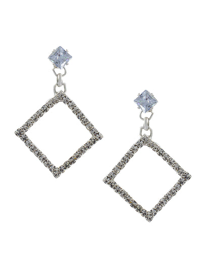 Pack of 4 CZ Stud & Drop Earrings
