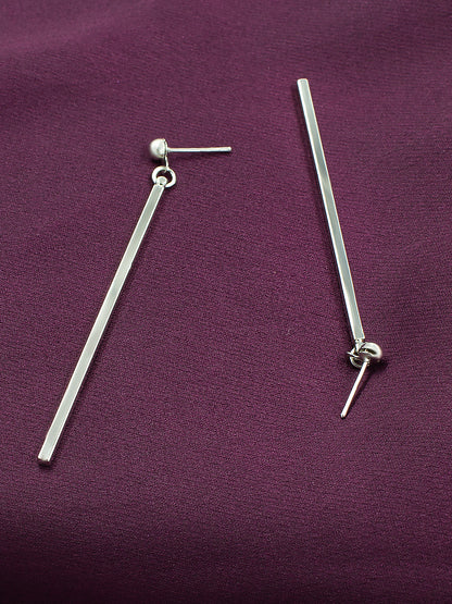 Stainless Steel Bar Drop Earrings