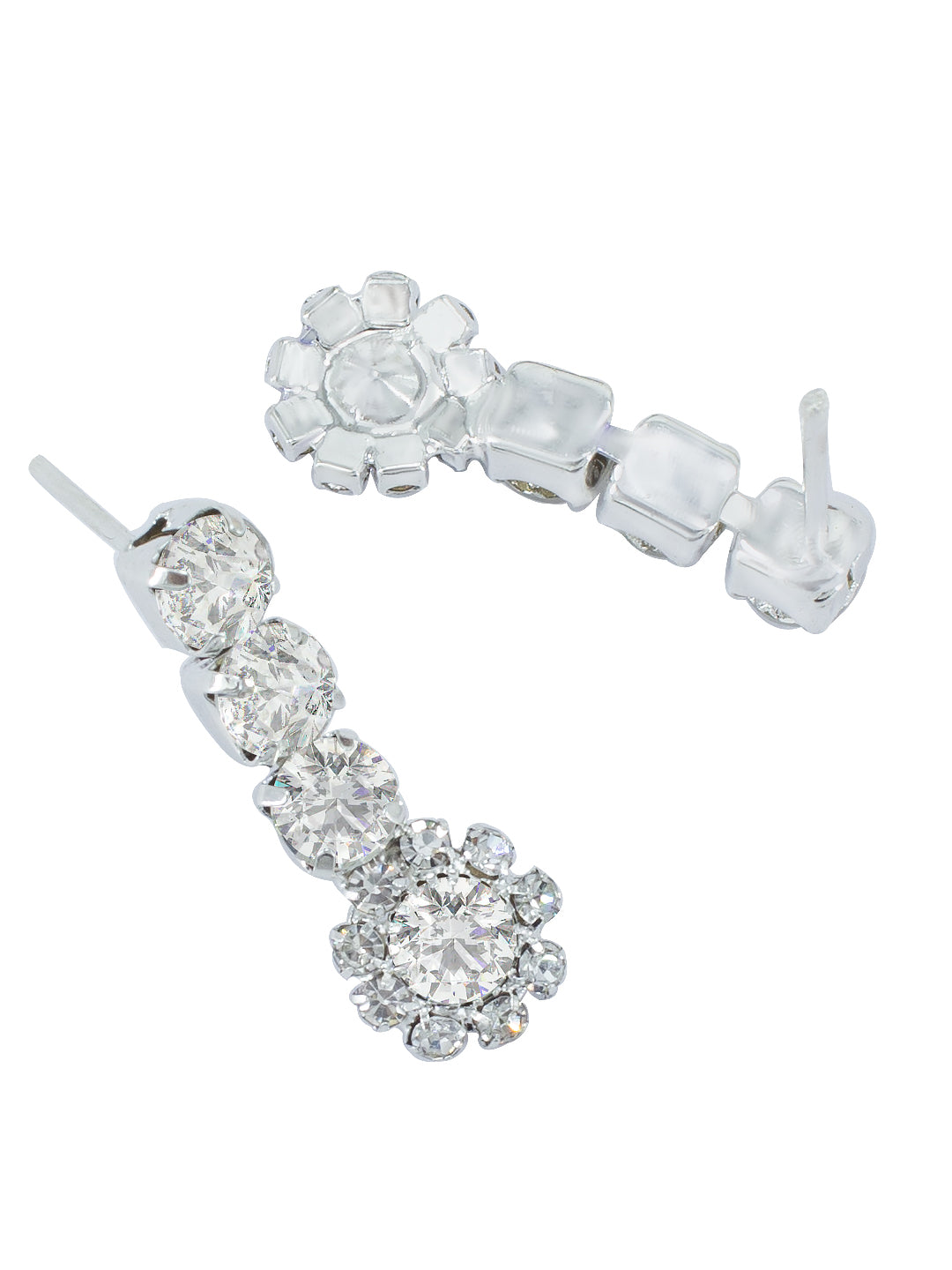 Floral CZ Stones Jewellery Set