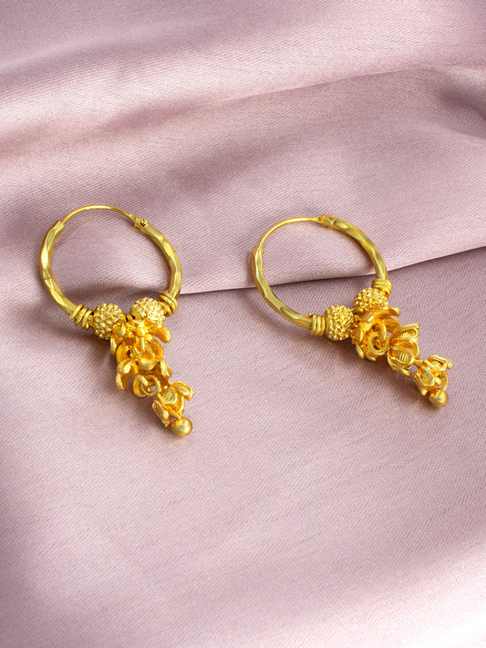 Circular Hoop Multi Layered Jhumka Earrings