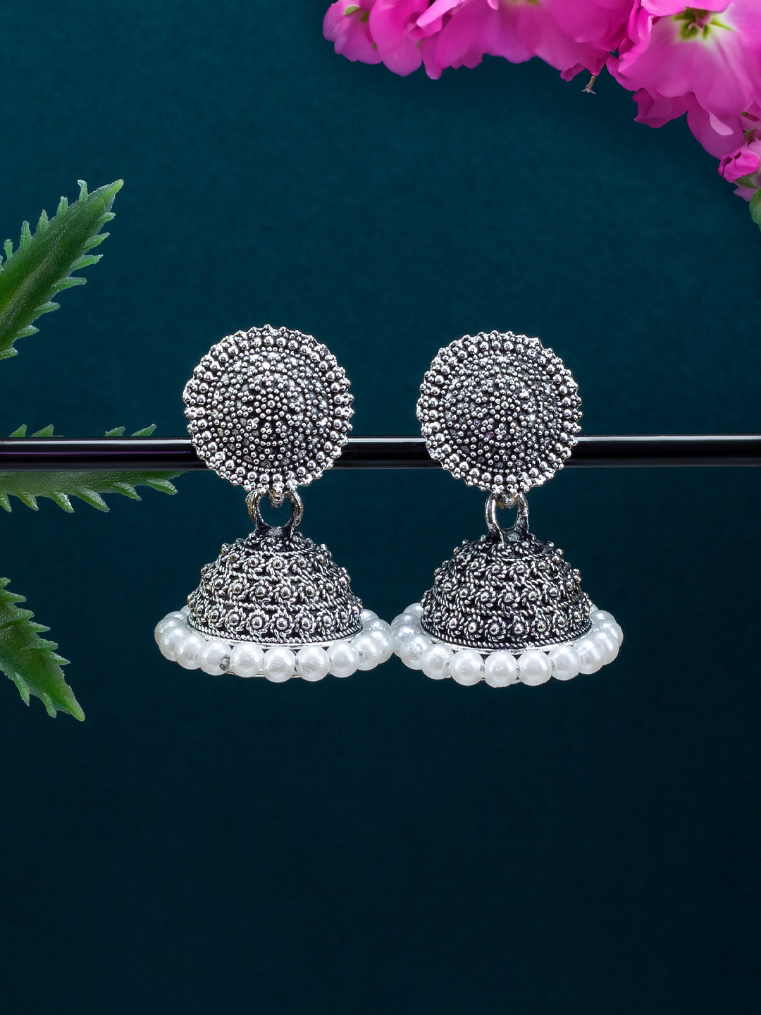 Pack of Six Small Jhumki Earrings