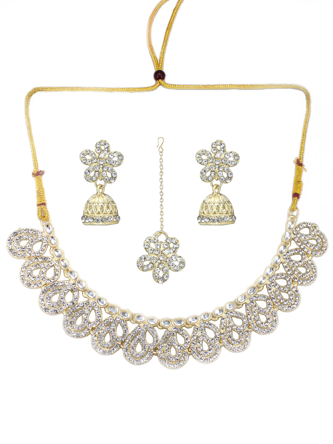 CZ Floral Jewellery Set