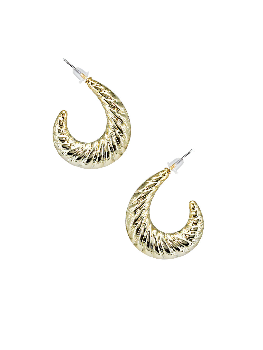 Chunky Half Hoop Earrings