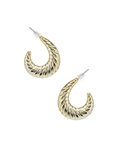 Chunky Half Hoop Earrings
