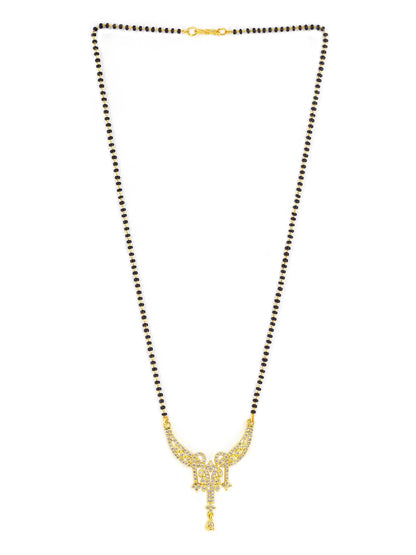 Gold Plated AD Studded Mangalsutra for Women