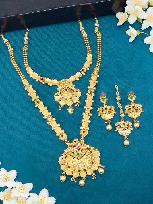 Kundan Temple Bridal Jewellery Set