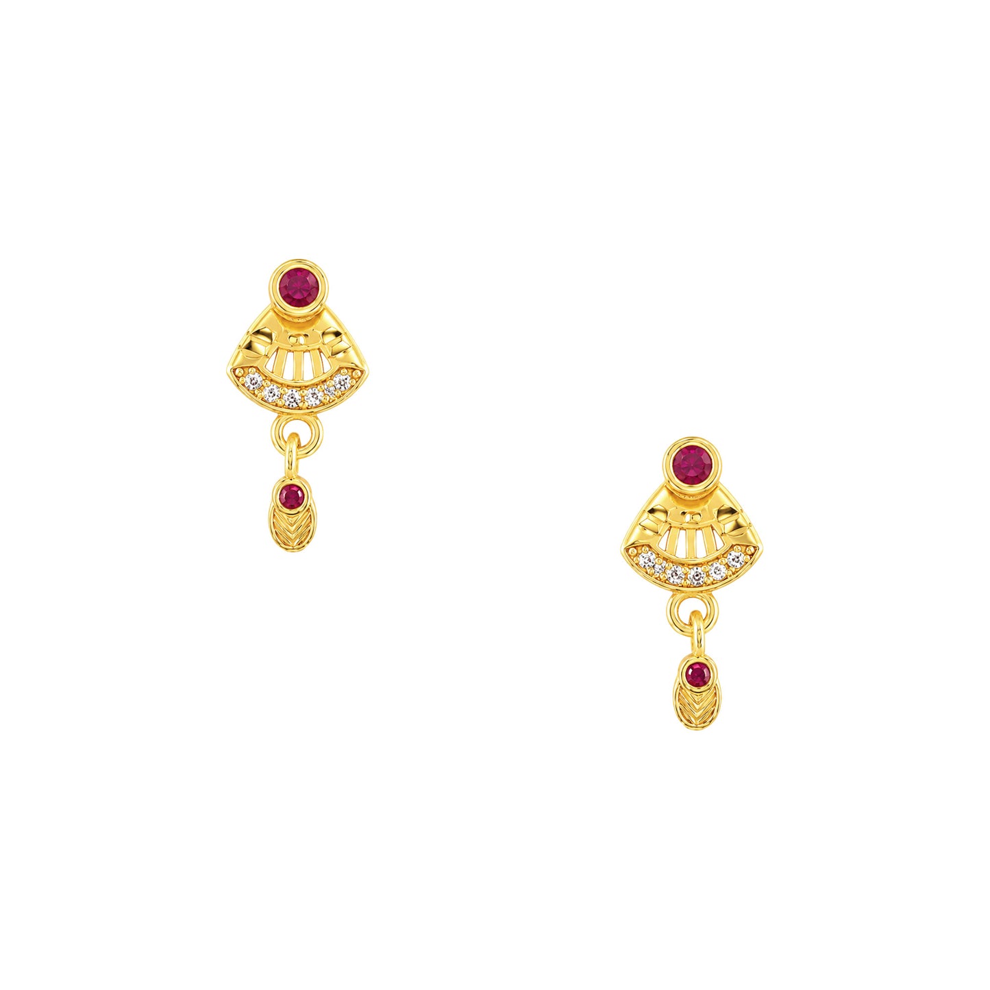 Micro Gold AD Pendant Set for Women