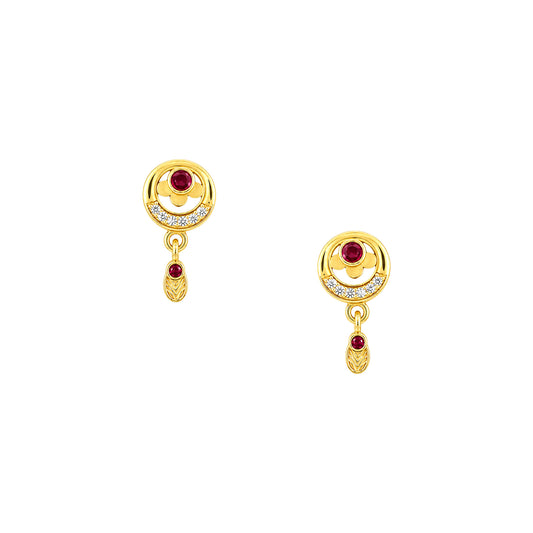 Micro Gold AD Pendant Set for Women