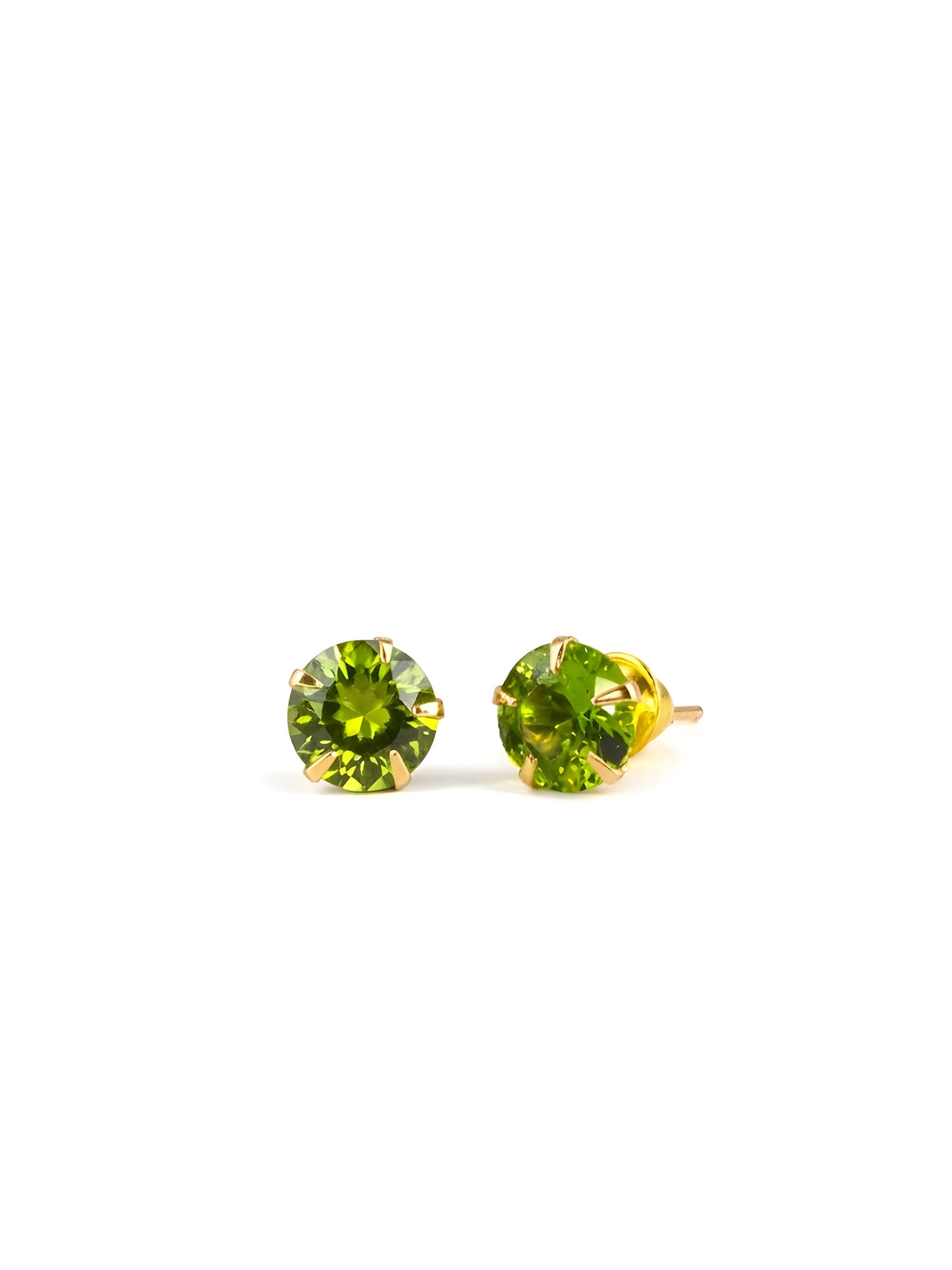 Green AD Stud Earrings for Women