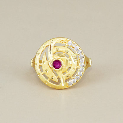 Gold Plated Anti Tarnish Finger Ring for Women