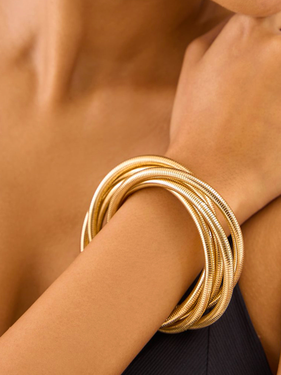 5 Layered Spiral Bracelet