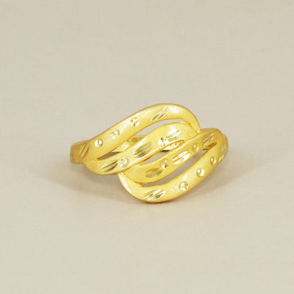 Gold Plated Anti Tarnish Finger Ring for Women
