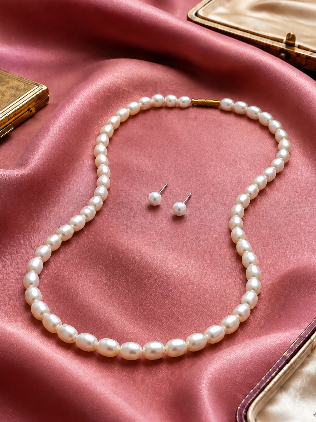 White Pearl Jewellery Set for Girls
