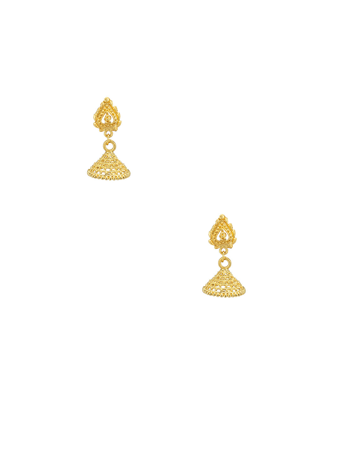 Gold Plated Traditional Jhumki Earrings