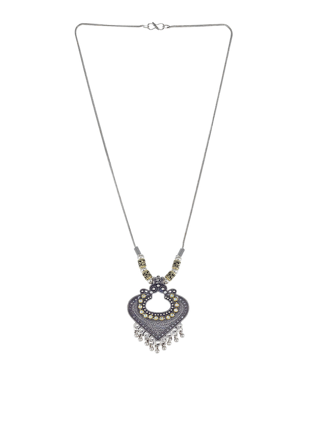 Oxidized Statement Chain Necklace