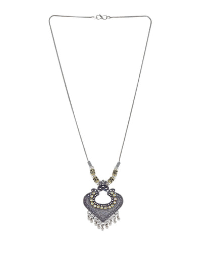 Oxidized Statement Chain Necklace