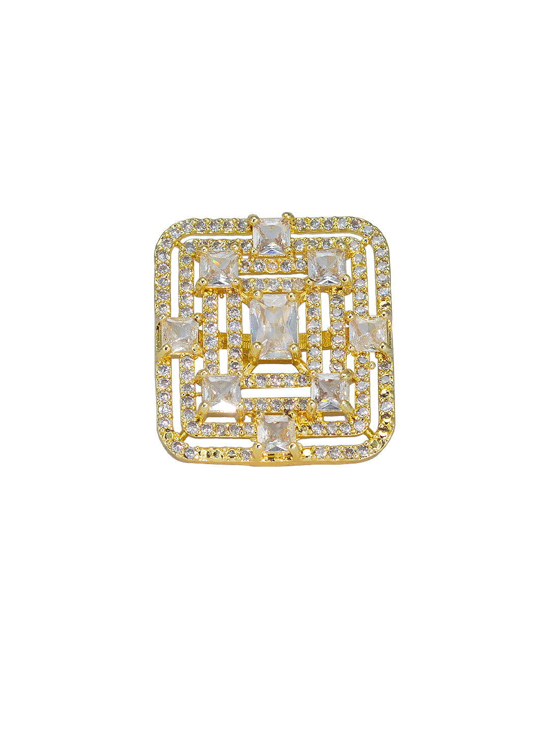 Square AD Adjustable Finger Ring
