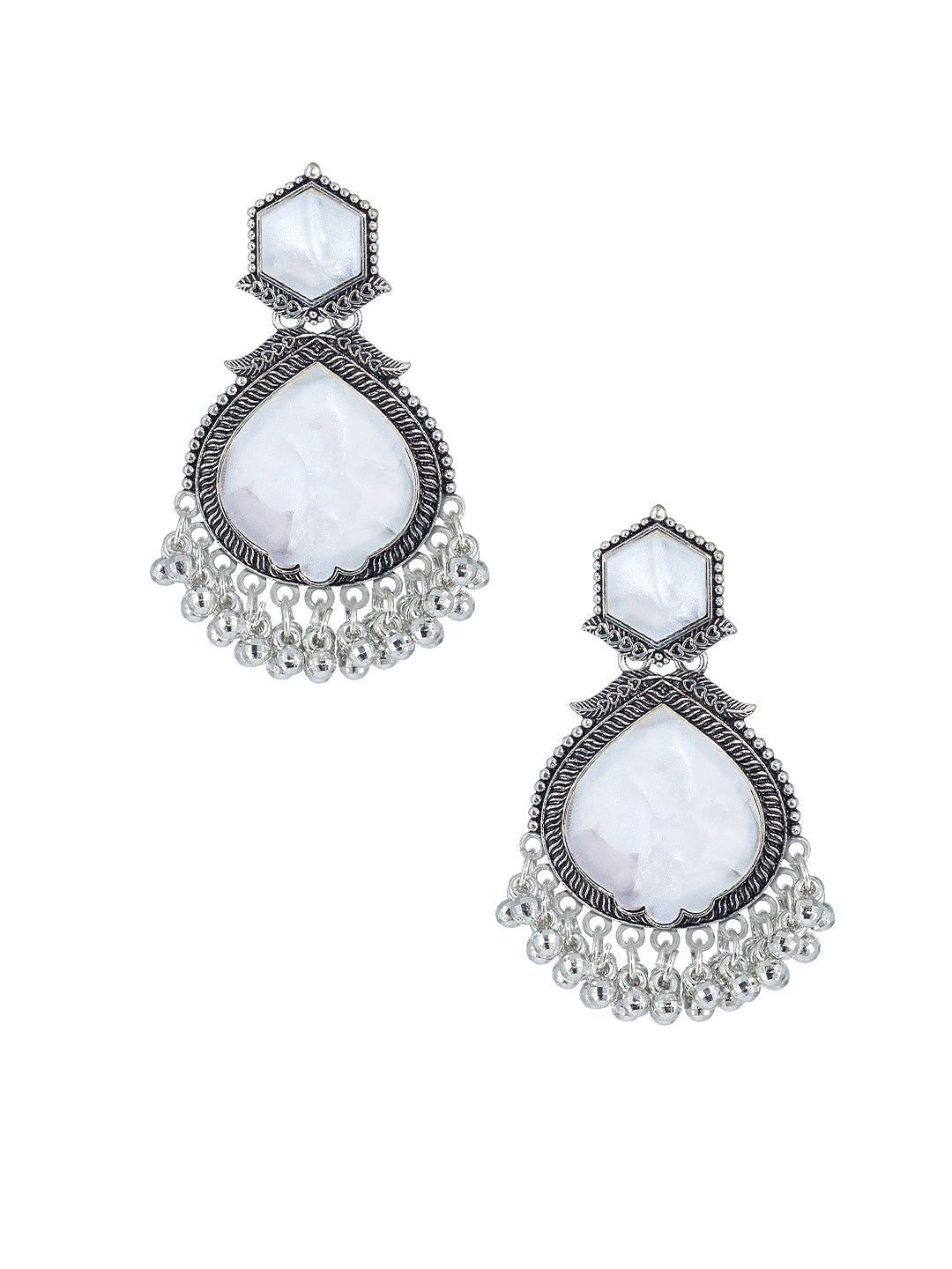 Textured Teardrop Earrings