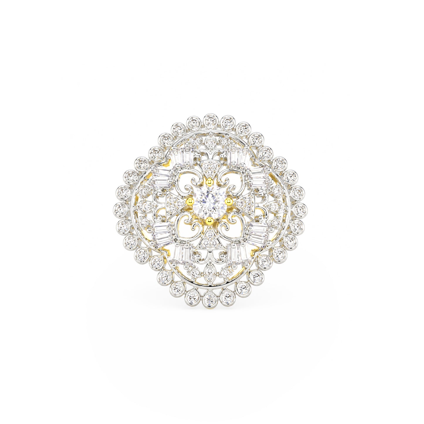 Gold Plated AD Finger Ring for Women