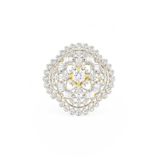 Gold Plated AD Finger Ring for Women