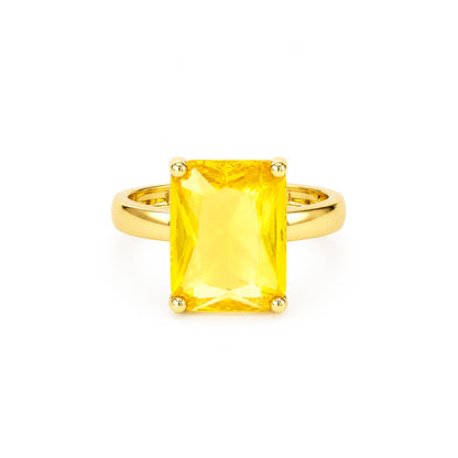 Gold Plated AD Finger Ring for Women