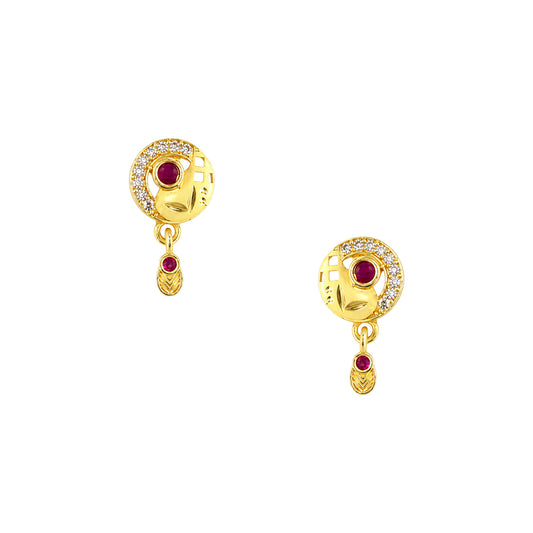 Micro Gold AD Pendant Set for Women