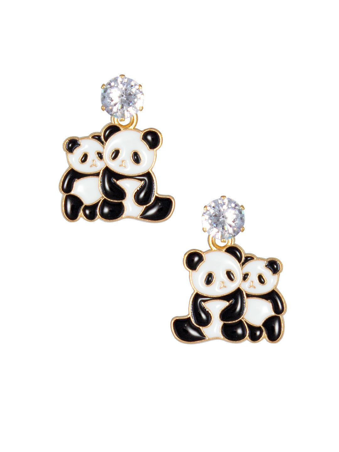 AD Cute Panda Earrings For Women and Girls