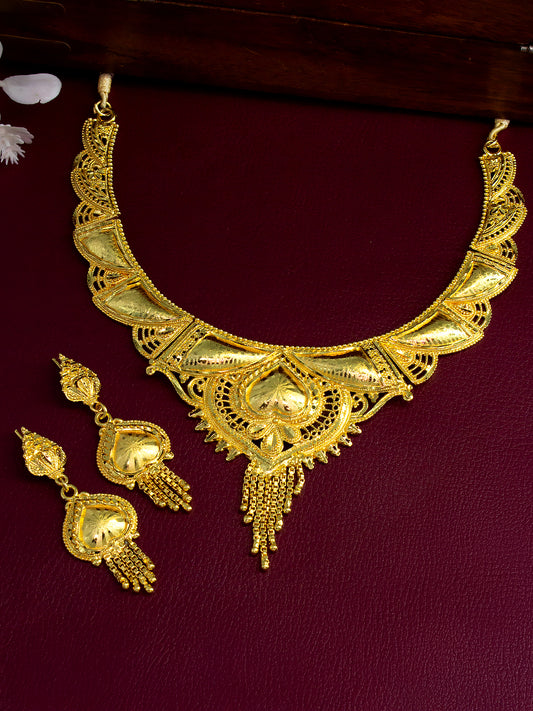 Traditional Gold-Plated Jewellery Set