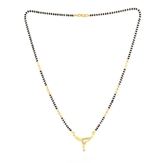 Gold Anti Tarnish AD Mangalsutra for Women