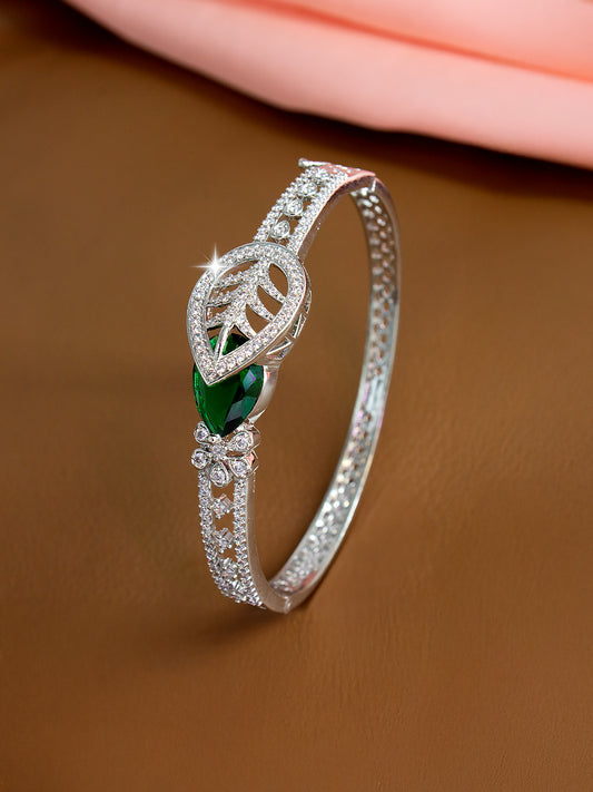 American Diamond Silver Plated Floral and Ethnic Design For Women and Girls