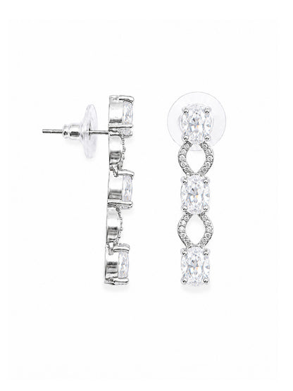Silver Plated AD Choker Set for Women