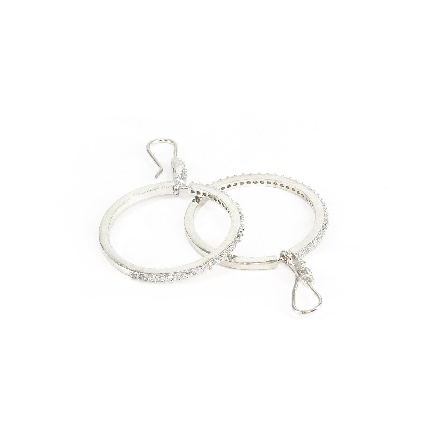 Silver Plated AD Earrings for Women