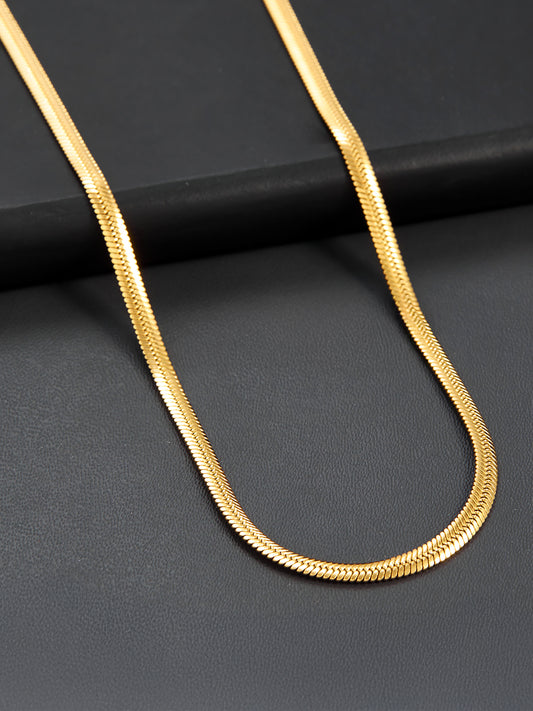 Minimal Stainless Steel Snake Chain Necklace