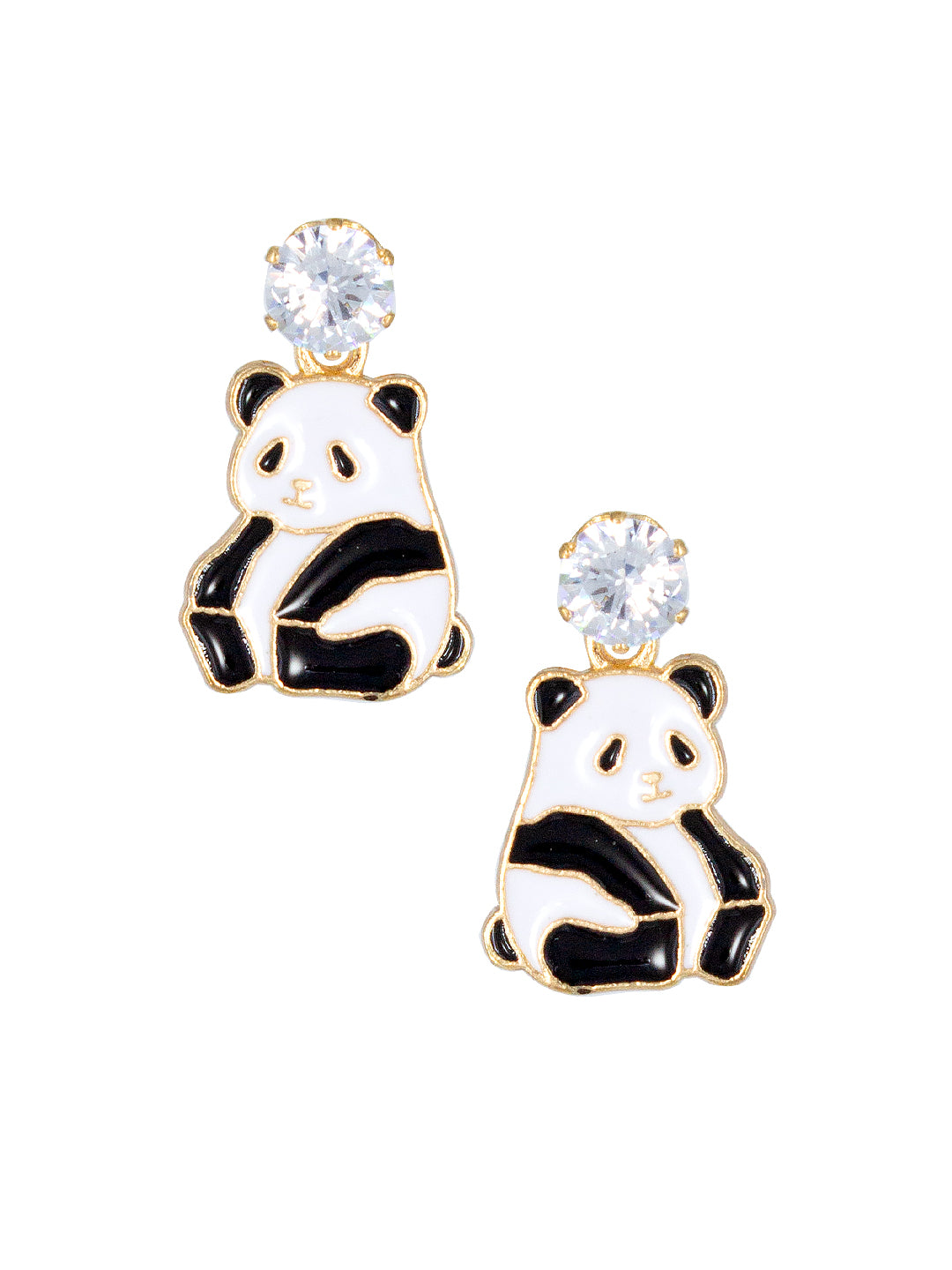 Cute Sitting Panda Earrings For Women and Girls