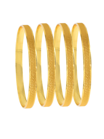 Set of 4 Matte Finish Traditional Bangles