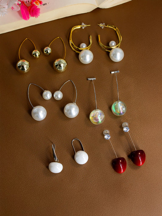 Set of 6 Drop and lightweight Earrings for women and girls