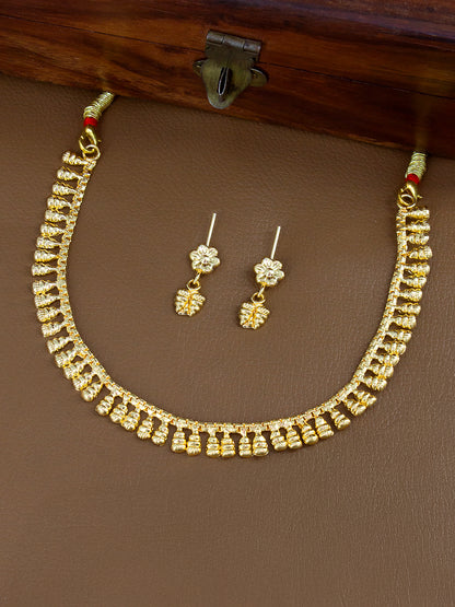 Minimal Gold-Plated Jewellery Set For Women And Girls