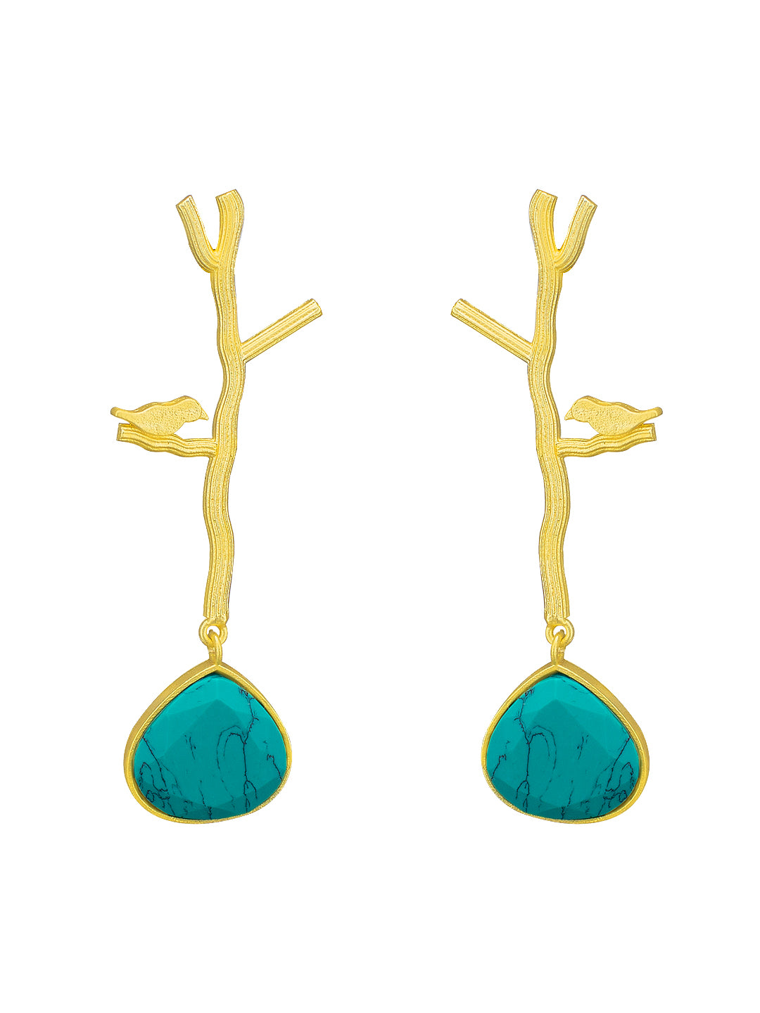 Trendy Golden Bird Earrings