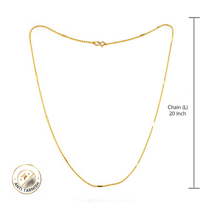 Gold Plated Minimal Chain Necklace for women