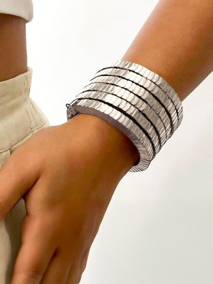 Oxidized Chunky Wraparound Bracelet
