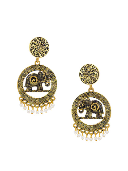 Elephant Beads Drop Earrings