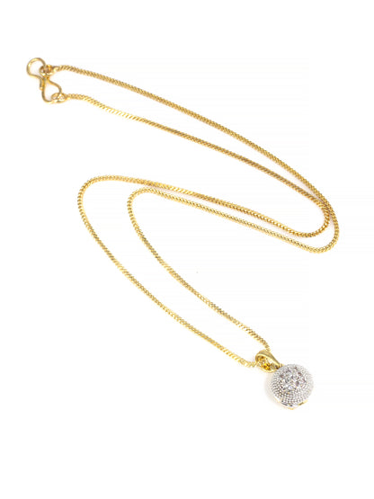 Set of 2 AD-Studded Minimal Pendant Set
