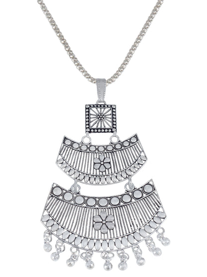 Set of 3 Oxidised Statement Long Necklaces