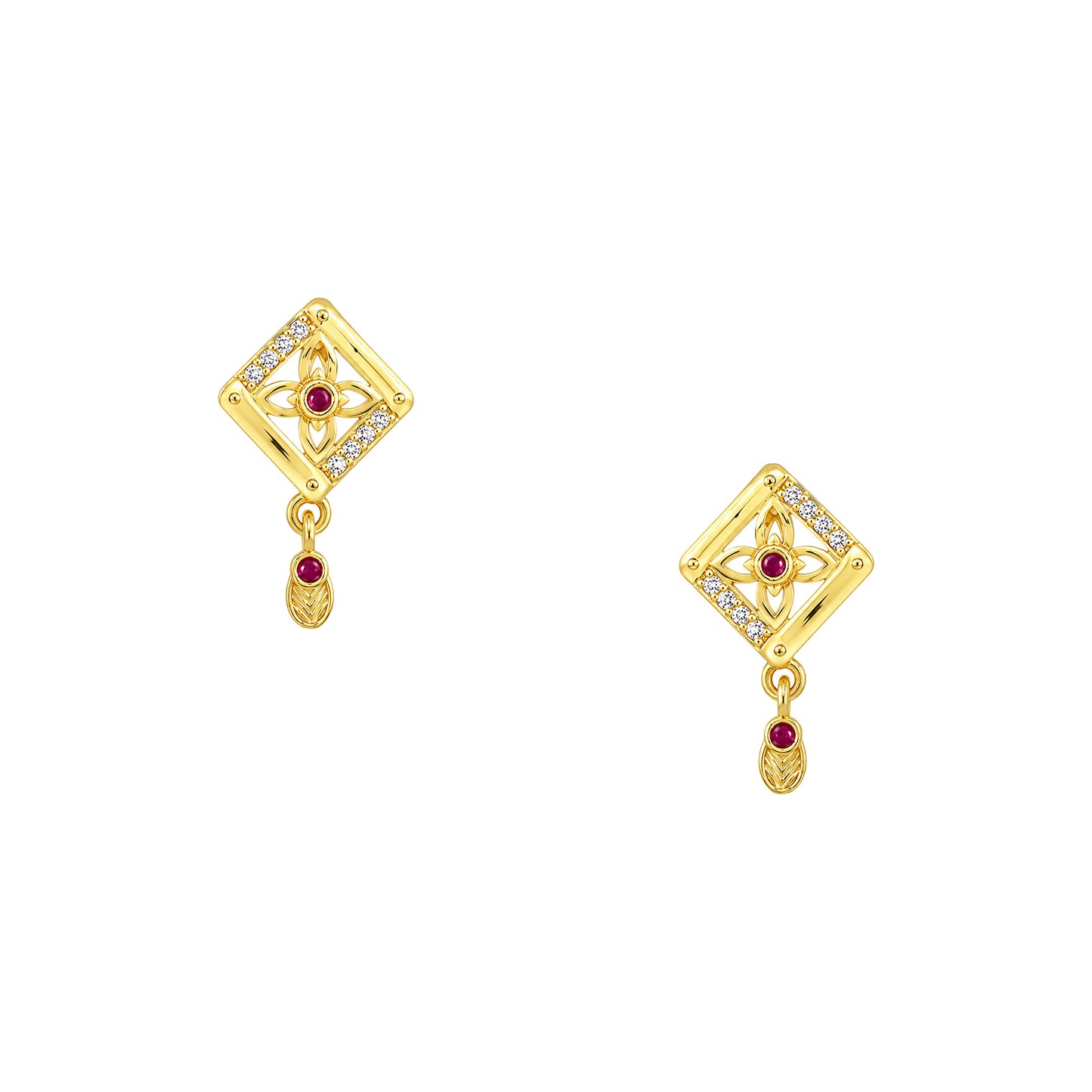 Micro Gold AD Pendant Set for Women