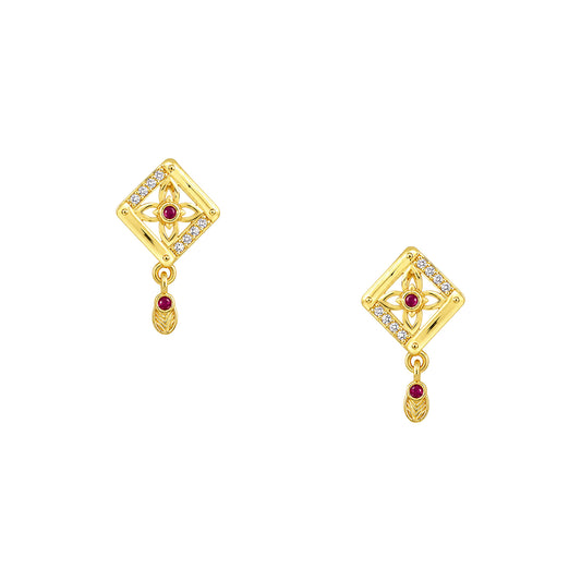 Micro Gold AD Pendant Set for Women