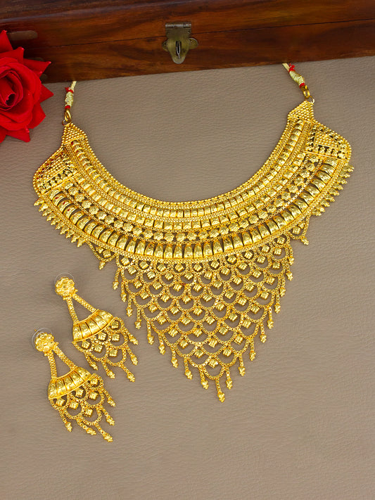 Traditional Gold-Plated Bridal Jewellery Set