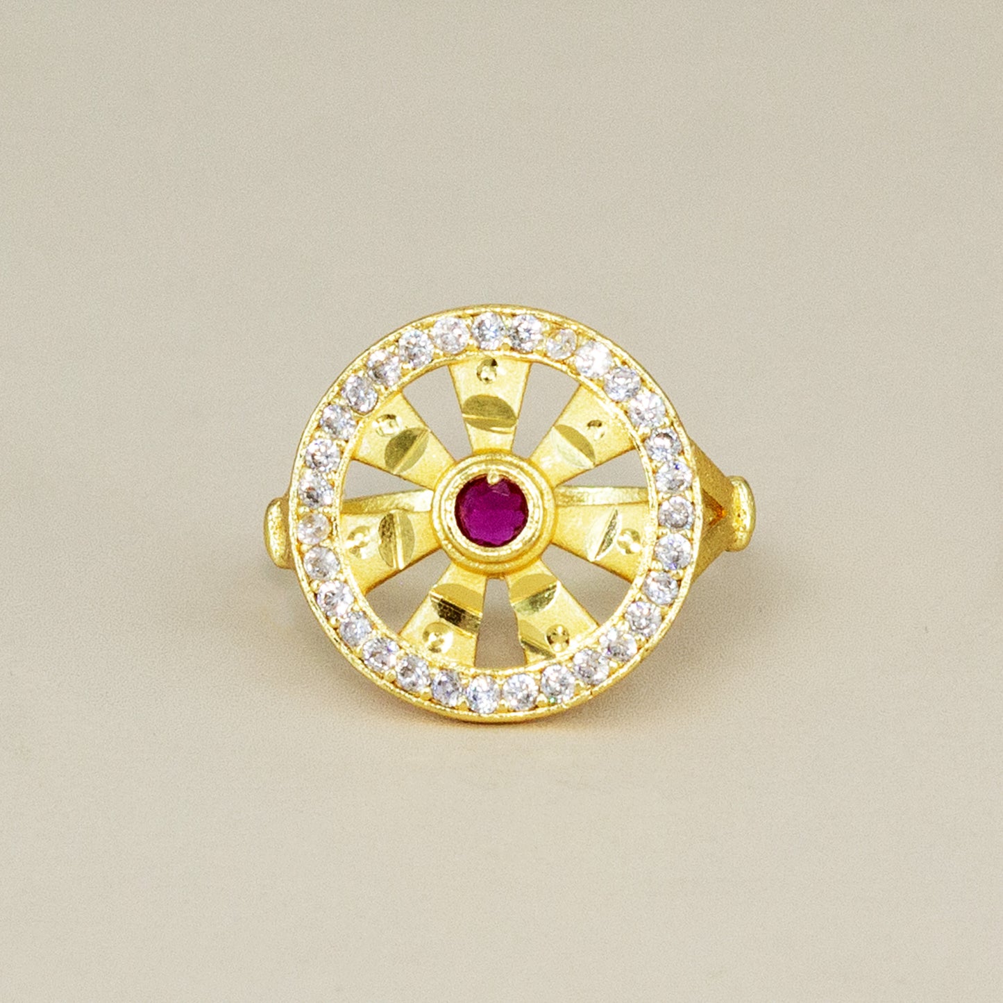 Gold Plated Anti Tarnish Finger Ring for Women