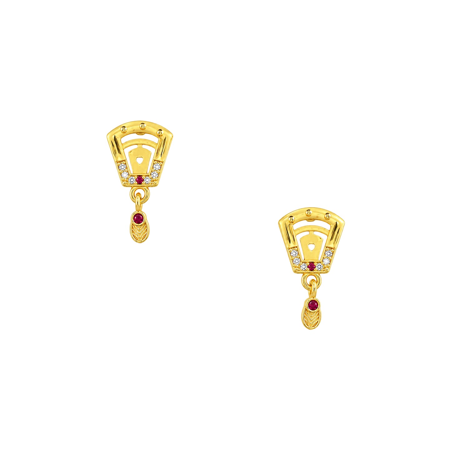 Micro Gold AD Pendant Set for Women