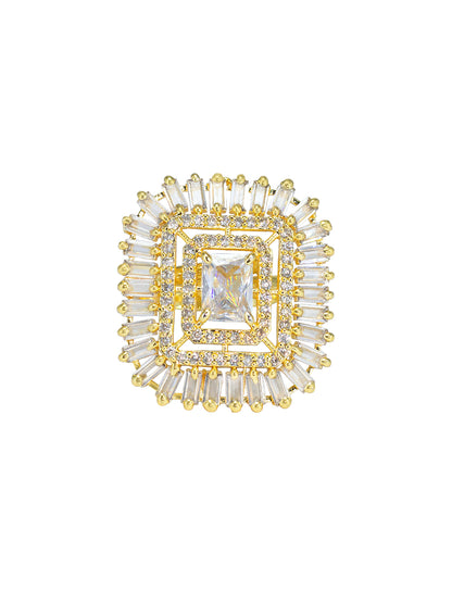 Square AD Adjustable Finger Ring